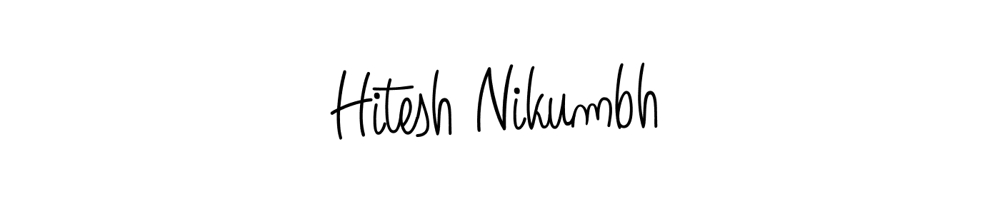 It looks lik you need a new signature style for name Hitesh Nikumbh. Design unique handwritten (Angelique-Rose-font-FFP) signature with our free signature maker in just a few clicks. Hitesh Nikumbh signature style 5 images and pictures png