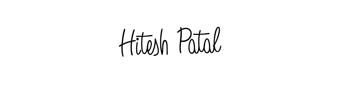 This is the best signature style for the Hitesh Patal name. Also you like these signature font (Angelique-Rose-font-FFP). Mix name signature. Hitesh Patal signature style 5 images and pictures png