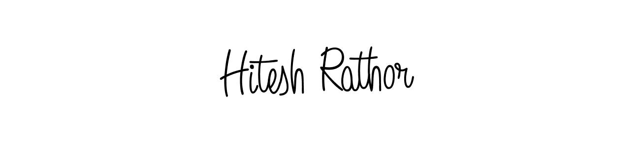 Use a signature maker to create a handwritten signature online. With this signature software, you can design (Angelique-Rose-font-FFP) your own signature for name Hitesh Rathor. Hitesh Rathor signature style 5 images and pictures png