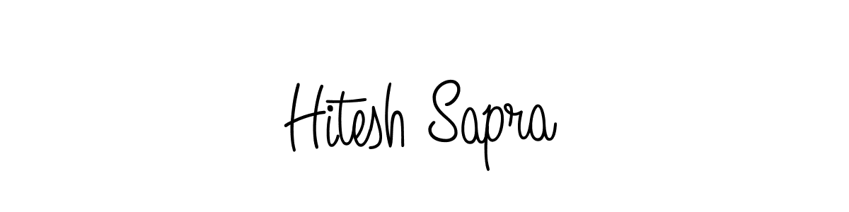 Make a beautiful signature design for name Hitesh Sapra. With this signature (Angelique-Rose-font-FFP) style, you can create a handwritten signature for free. Hitesh Sapra signature style 5 images and pictures png