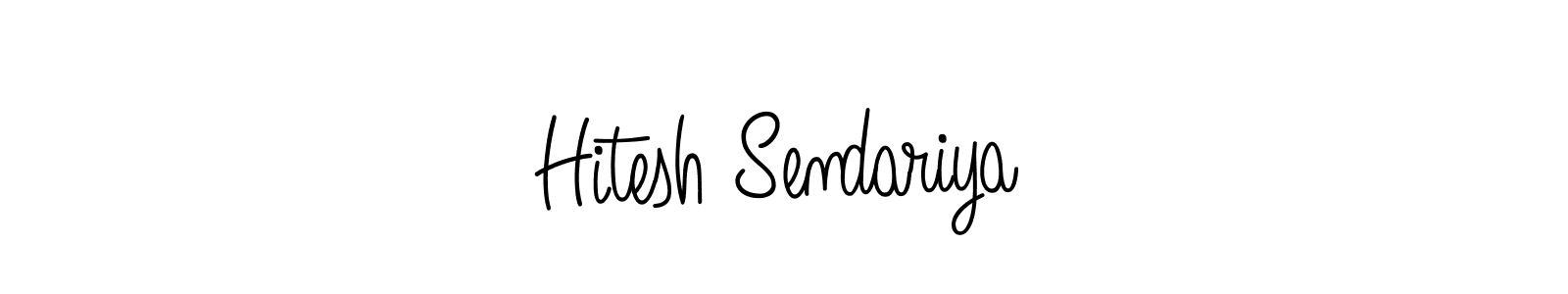 Angelique-Rose-font-FFP is a professional signature style that is perfect for those who want to add a touch of class to their signature. It is also a great choice for those who want to make their signature more unique. Get Hitesh Sendariya name to fancy signature for free. Hitesh Sendariya signature style 5 images and pictures png