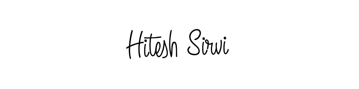 Make a beautiful signature design for name Hitesh Sirvi. With this signature (Angelique-Rose-font-FFP) style, you can create a handwritten signature for free. Hitesh Sirvi signature style 5 images and pictures png