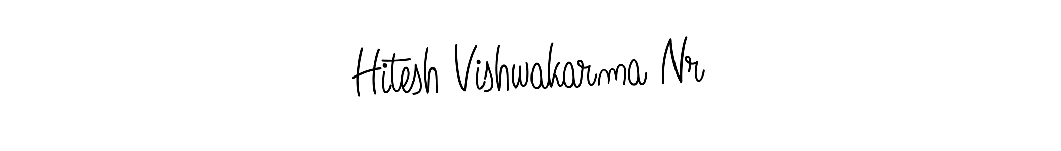 Make a beautiful signature design for name Hitesh Vishwakarma Nr. With this signature (Angelique-Rose-font-FFP) style, you can create a handwritten signature for free. Hitesh Vishwakarma Nr signature style 5 images and pictures png