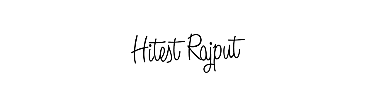 Make a beautiful signature design for name Hitest Rajput. With this signature (Angelique-Rose-font-FFP) style, you can create a handwritten signature for free. Hitest Rajput signature style 5 images and pictures png