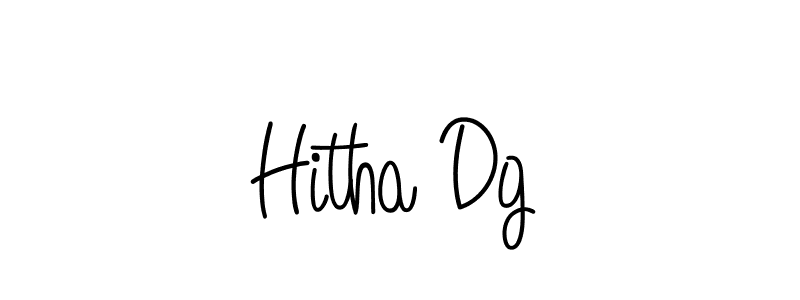 How to make Hitha Dg signature? Angelique-Rose-font-FFP is a professional autograph style. Create handwritten signature for Hitha Dg name. Hitha Dg signature style 5 images and pictures png