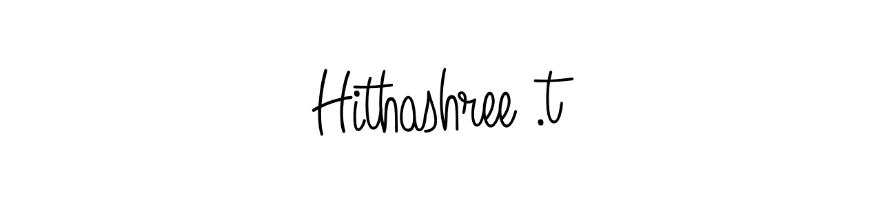 How to make Hithashree .t signature? Angelique-Rose-font-FFP is a professional autograph style. Create handwritten signature for Hithashree .t name. Hithashree .t signature style 5 images and pictures png