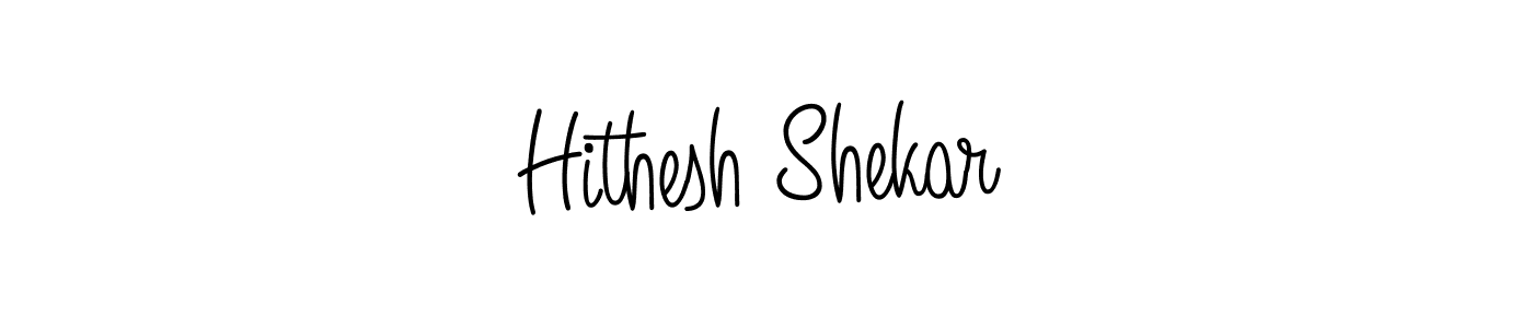 Design your own signature with our free online signature maker. With this signature software, you can create a handwritten (Angelique-Rose-font-FFP) signature for name Hithesh Shekar. Hithesh Shekar signature style 5 images and pictures png