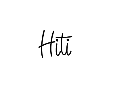 Make a beautiful signature design for name Hiti. With this signature (Angelique-Rose-font-FFP) style, you can create a handwritten signature for free. Hiti signature style 5 images and pictures png