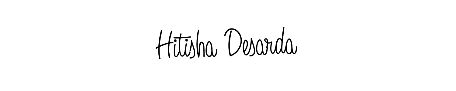 if you are searching for the best signature style for your name Hitisha Desarda. so please give up your signature search. here we have designed multiple signature styles  using Angelique-Rose-font-FFP. Hitisha Desarda signature style 5 images and pictures png