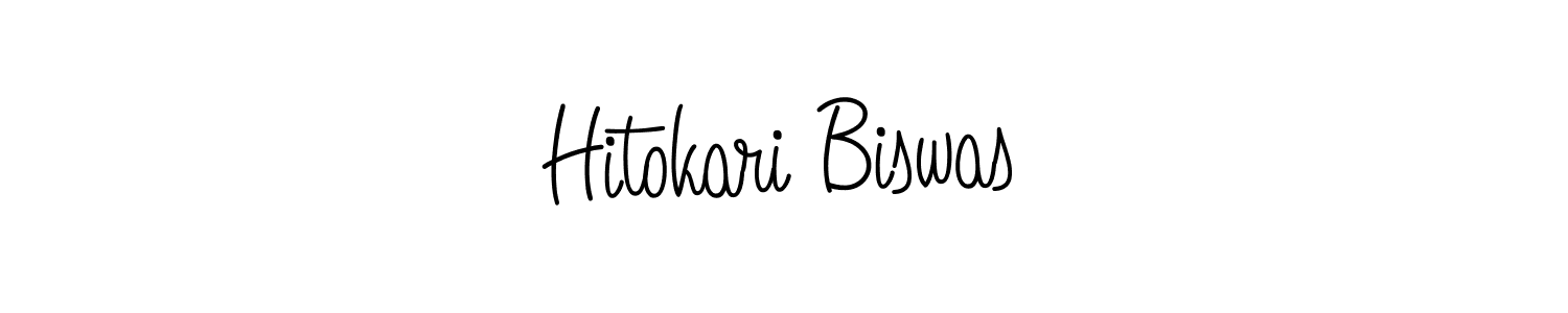 How to make Hitokari Biswas name signature. Use Angelique-Rose-font-FFP style for creating short signs online. This is the latest handwritten sign. Hitokari Biswas signature style 5 images and pictures png