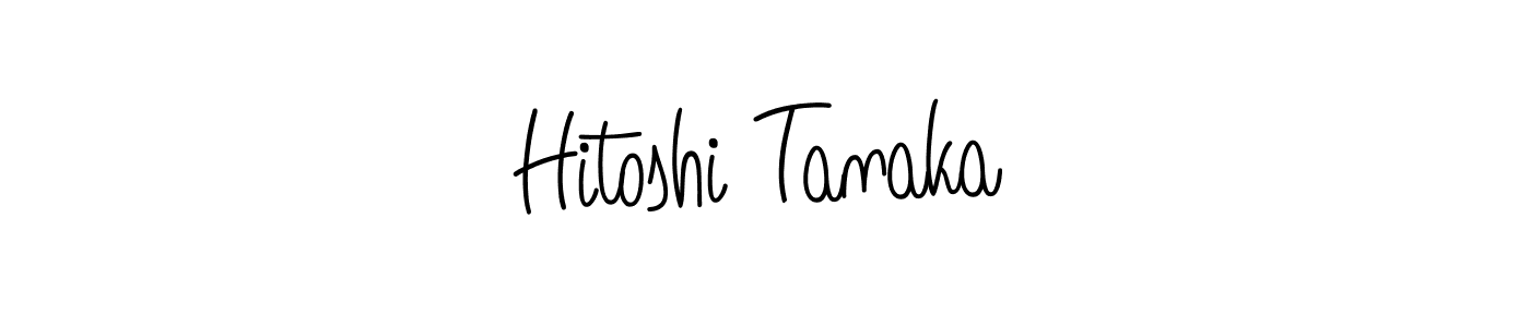 Hitoshi Tanaka stylish signature style. Best Handwritten Sign (Angelique-Rose-font-FFP) for my name. Handwritten Signature Collection Ideas for my name Hitoshi Tanaka. Hitoshi Tanaka signature style 5 images and pictures png