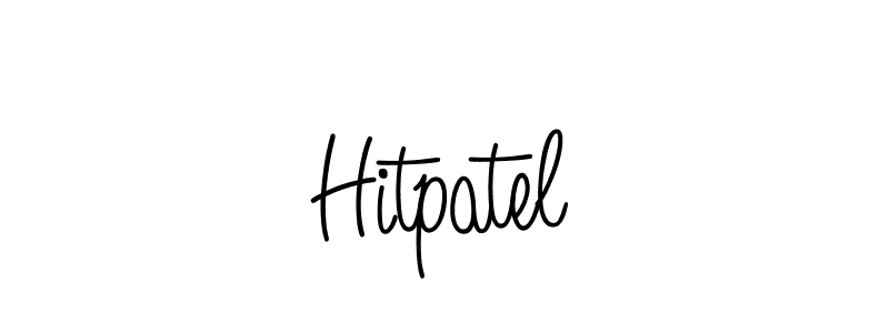 Make a beautiful signature design for name Hitpatel. With this signature (Angelique-Rose-font-FFP) style, you can create a handwritten signature for free. Hitpatel signature style 5 images and pictures png