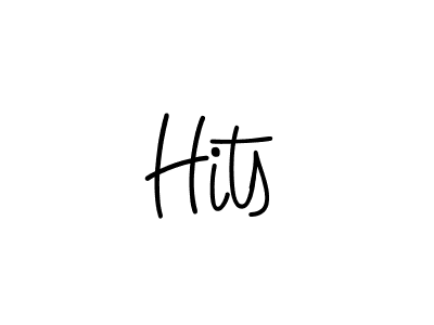 Make a beautiful signature design for name Hits. With this signature (Angelique-Rose-font-FFP) style, you can create a handwritten signature for free. Hits signature style 5 images and pictures png
