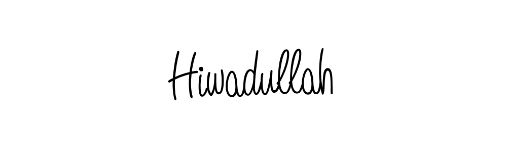 You should practise on your own different ways (Angelique-Rose-font-FFP) to write your name (Hiwadullah) in signature. don't let someone else do it for you. Hiwadullah signature style 5 images and pictures png