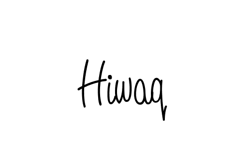 The best way (Angelique-Rose-font-FFP) to make a short signature is to pick only two or three words in your name. The name Hiwaq include a total of six letters. For converting this name. Hiwaq signature style 5 images and pictures png
