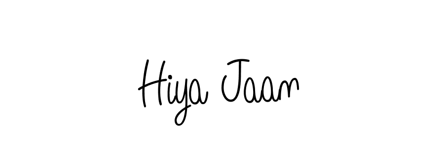 How to make Hiya Jaan signature? Angelique-Rose-font-FFP is a professional autograph style. Create handwritten signature for Hiya Jaan name. Hiya Jaan signature style 5 images and pictures png