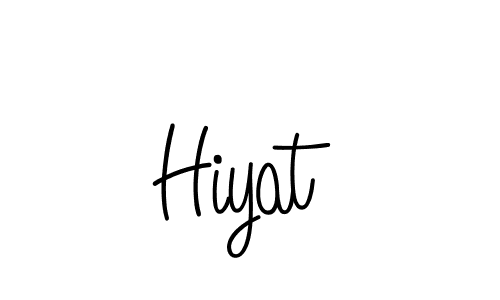 How to Draw Hiyat signature style? Angelique-Rose-font-FFP is a latest design signature styles for name Hiyat. Hiyat signature style 5 images and pictures png