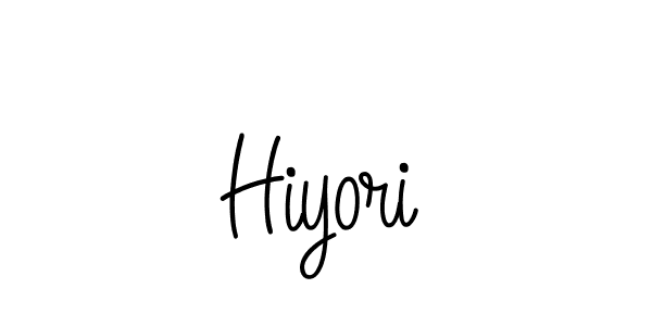 Make a beautiful signature design for name Hiyori. With this signature (Angelique-Rose-font-FFP) style, you can create a handwritten signature for free. Hiyori signature style 5 images and pictures png