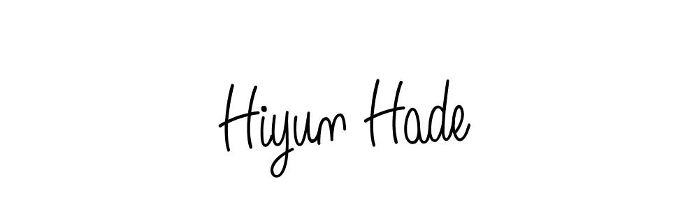 Angelique-Rose-font-FFP is a professional signature style that is perfect for those who want to add a touch of class to their signature. It is also a great choice for those who want to make their signature more unique. Get Hiyun Hade name to fancy signature for free. Hiyun Hade signature style 5 images and pictures png