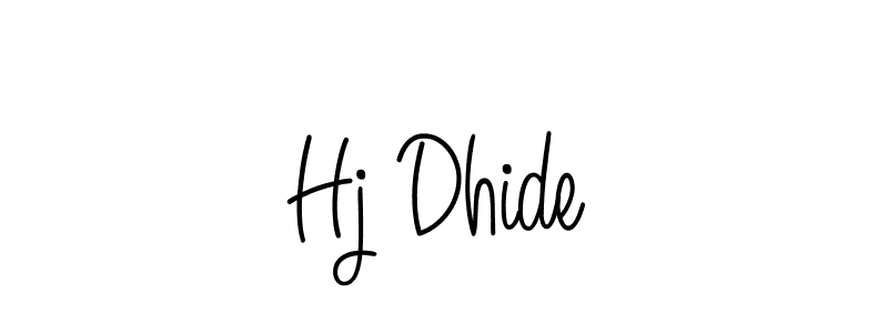 Make a beautiful signature design for name Hj Dhide. Use this online signature maker to create a handwritten signature for free. Hj Dhide signature style 5 images and pictures png
