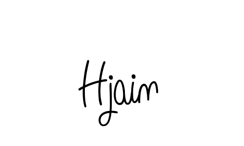 Create a beautiful signature design for name Hjain. With this signature (Angelique-Rose-font-FFP) fonts, you can make a handwritten signature for free. Hjain signature style 5 images and pictures png