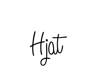 Hjat stylish signature style. Best Handwritten Sign (Angelique-Rose-font-FFP) for my name. Handwritten Signature Collection Ideas for my name Hjat. Hjat signature style 5 images and pictures png