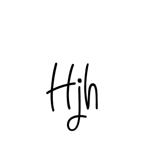Use a signature maker to create a handwritten signature online. With this signature software, you can design (Angelique-Rose-font-FFP) your own signature for name Hjh. Hjh signature style 5 images and pictures png