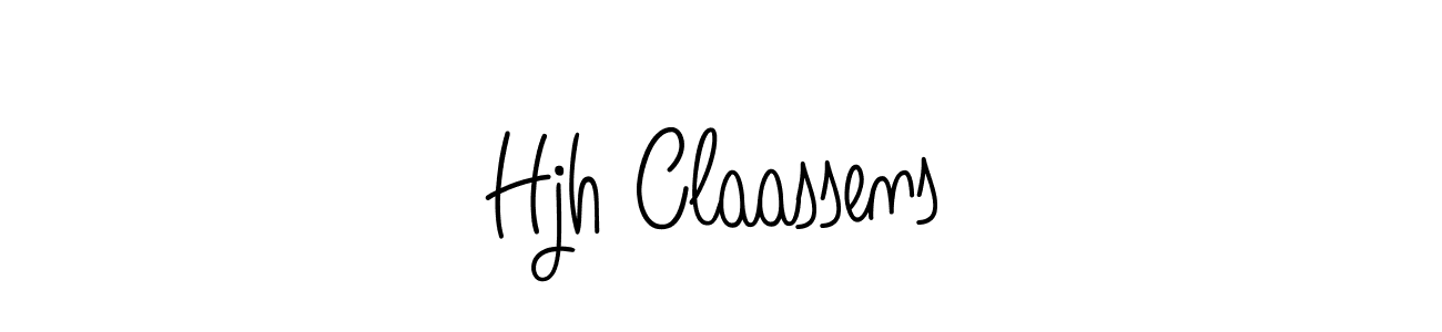 Use a signature maker to create a handwritten signature online. With this signature software, you can design (Angelique-Rose-font-FFP) your own signature for name Hjh Claassens. Hjh Claassens signature style 5 images and pictures png
