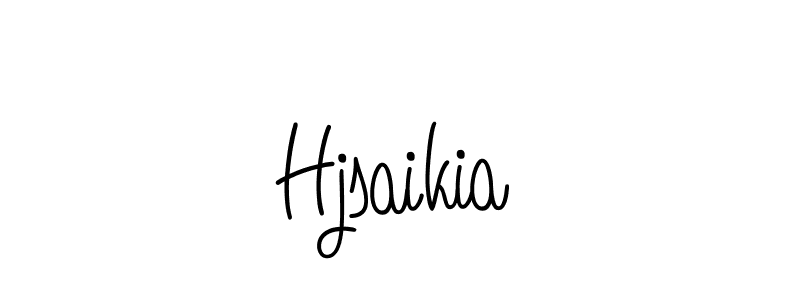 How to make Hjsaikia name signature. Use Angelique-Rose-font-FFP style for creating short signs online. This is the latest handwritten sign. Hjsaikia signature style 5 images and pictures png