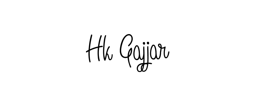 Create a beautiful signature design for name Hk Gajjar. With this signature (Angelique-Rose-font-FFP) fonts, you can make a handwritten signature for free. Hk Gajjar signature style 5 images and pictures png