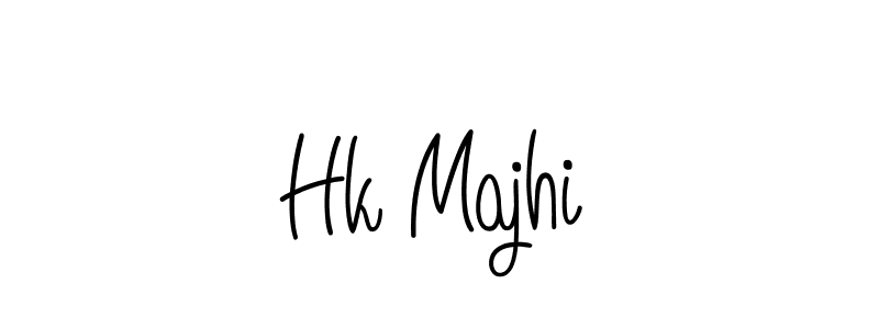 Create a beautiful signature design for name Hk Majhi. With this signature (Angelique-Rose-font-FFP) fonts, you can make a handwritten signature for free. Hk Majhi signature style 5 images and pictures png