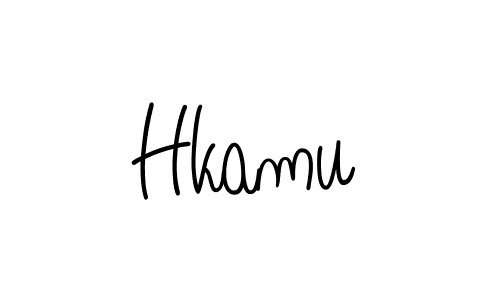 Also we have Hkamu name is the best signature style. Create professional handwritten signature collection using Angelique-Rose-font-FFP autograph style. Hkamu signature style 5 images and pictures png