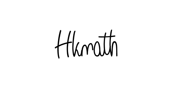 Use a signature maker to create a handwritten signature online. With this signature software, you can design (Angelique-Rose-font-FFP) your own signature for name Hknath. Hknath signature style 5 images and pictures png