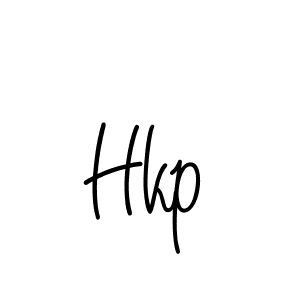 Design your own signature with our free online signature maker. With this signature software, you can create a handwritten (Angelique-Rose-font-FFP) signature for name Hkp. Hkp signature style 5 images and pictures png