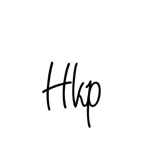 Make a beautiful signature design for name Hkp. With this signature (Angelique-Rose-font-FFP) style, you can create a handwritten signature for free. Hkp signature style 5 images and pictures png