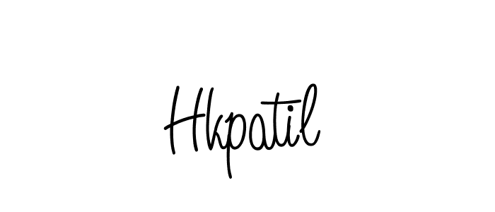 How to make Hkpatil name signature. Use Angelique-Rose-font-FFP style for creating short signs online. This is the latest handwritten sign. Hkpatil signature style 5 images and pictures png