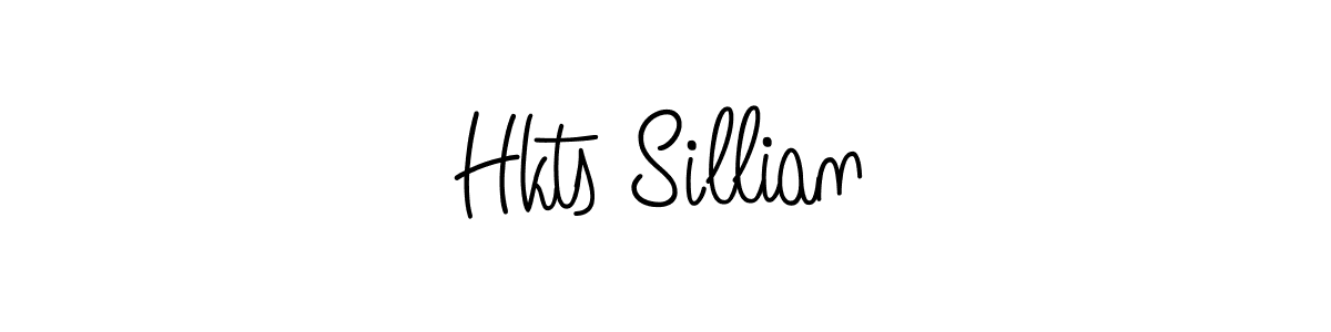 Make a beautiful signature design for name Hkts Sillian. With this signature (Angelique-Rose-font-FFP) style, you can create a handwritten signature for free. Hkts Sillian signature style 5 images and pictures png