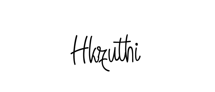 How to make Hkzuthi name signature. Use Angelique-Rose-font-FFP style for creating short signs online. This is the latest handwritten sign. Hkzuthi signature style 5 images and pictures png