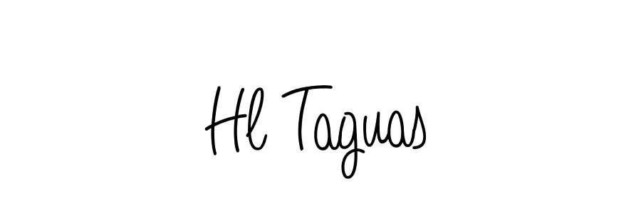 Make a beautiful signature design for name Hl Taguas. With this signature (Angelique-Rose-font-FFP) style, you can create a handwritten signature for free. Hl Taguas signature style 5 images and pictures png