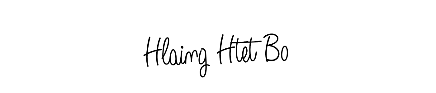 How to make Hlaing Htet Bo signature? Angelique-Rose-font-FFP is a professional autograph style. Create handwritten signature for Hlaing Htet Bo name. Hlaing Htet Bo signature style 5 images and pictures png