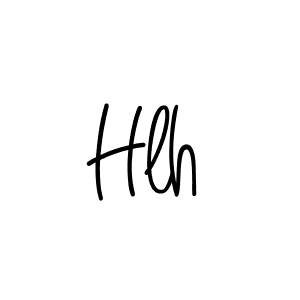 Also we have Hlh name is the best signature style. Create professional handwritten signature collection using Angelique-Rose-font-FFP autograph style. Hlh signature style 5 images and pictures png