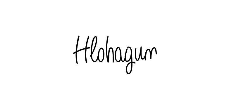 Hlohagun stylish signature style. Best Handwritten Sign (Angelique-Rose-font-FFP) for my name. Handwritten Signature Collection Ideas for my name Hlohagun. Hlohagun signature style 5 images and pictures png