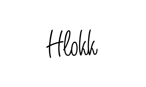 How to Draw Hlokk signature style? Angelique-Rose-font-FFP is a latest design signature styles for name Hlokk. Hlokk signature style 5 images and pictures png
