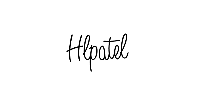 Make a beautiful signature design for name Hlpatel. With this signature (Angelique-Rose-font-FFP) style, you can create a handwritten signature for free. Hlpatel signature style 5 images and pictures png