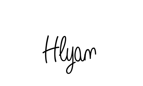 Also we have Hlyan name is the best signature style. Create professional handwritten signature collection using Angelique-Rose-font-FFP autograph style. Hlyan signature style 5 images and pictures png