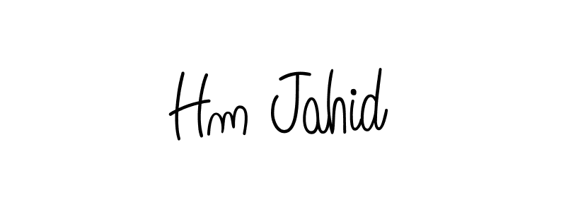 How to Draw Hm Jahid signature style? Angelique-Rose-font-FFP is a latest design signature styles for name Hm Jahid. Hm Jahid signature style 5 images and pictures png