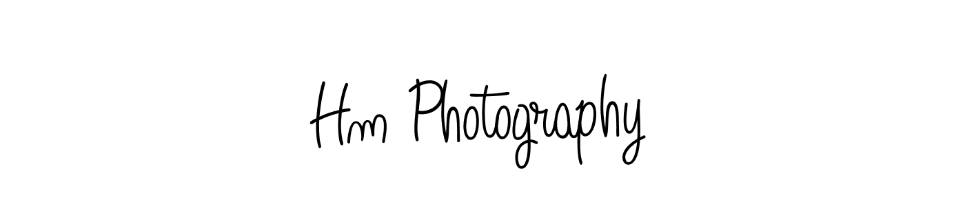 Design your own signature with our free online signature maker. With this signature software, you can create a handwritten (Angelique-Rose-font-FFP) signature for name Hm Photography. Hm Photography signature style 5 images and pictures png