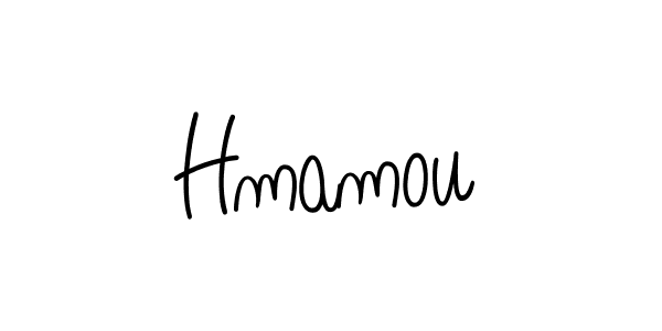 You should practise on your own different ways (Angelique-Rose-font-FFP) to write your name (Hmamou) in signature. don't let someone else do it for you. Hmamou signature style 5 images and pictures png