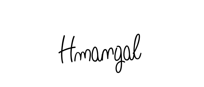 Create a beautiful signature design for name Hmangal. With this signature (Angelique-Rose-font-FFP) fonts, you can make a handwritten signature for free. Hmangal signature style 5 images and pictures png