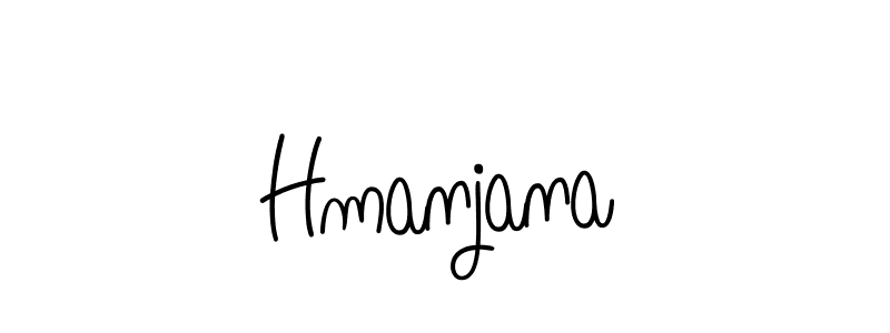 You should practise on your own different ways (Angelique-Rose-font-FFP) to write your name (Hmanjana) in signature. don't let someone else do it for you. Hmanjana signature style 5 images and pictures png